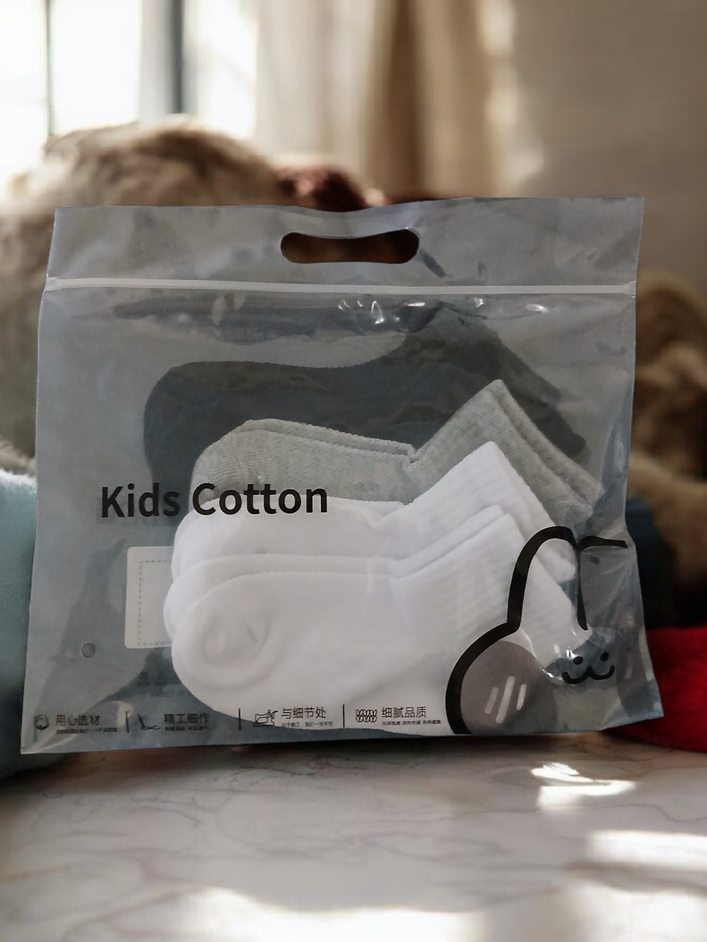 Kids Cotton Crew Socks (5-Pack, Black) – Buy One Give One | Dollar Sole