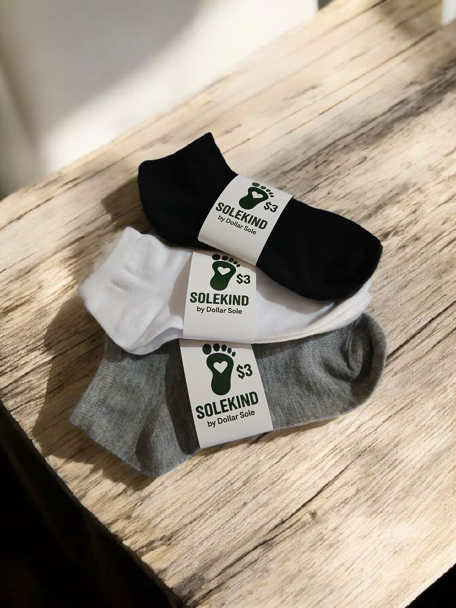 6-pair multi-color sock bundle by Dollar Sole