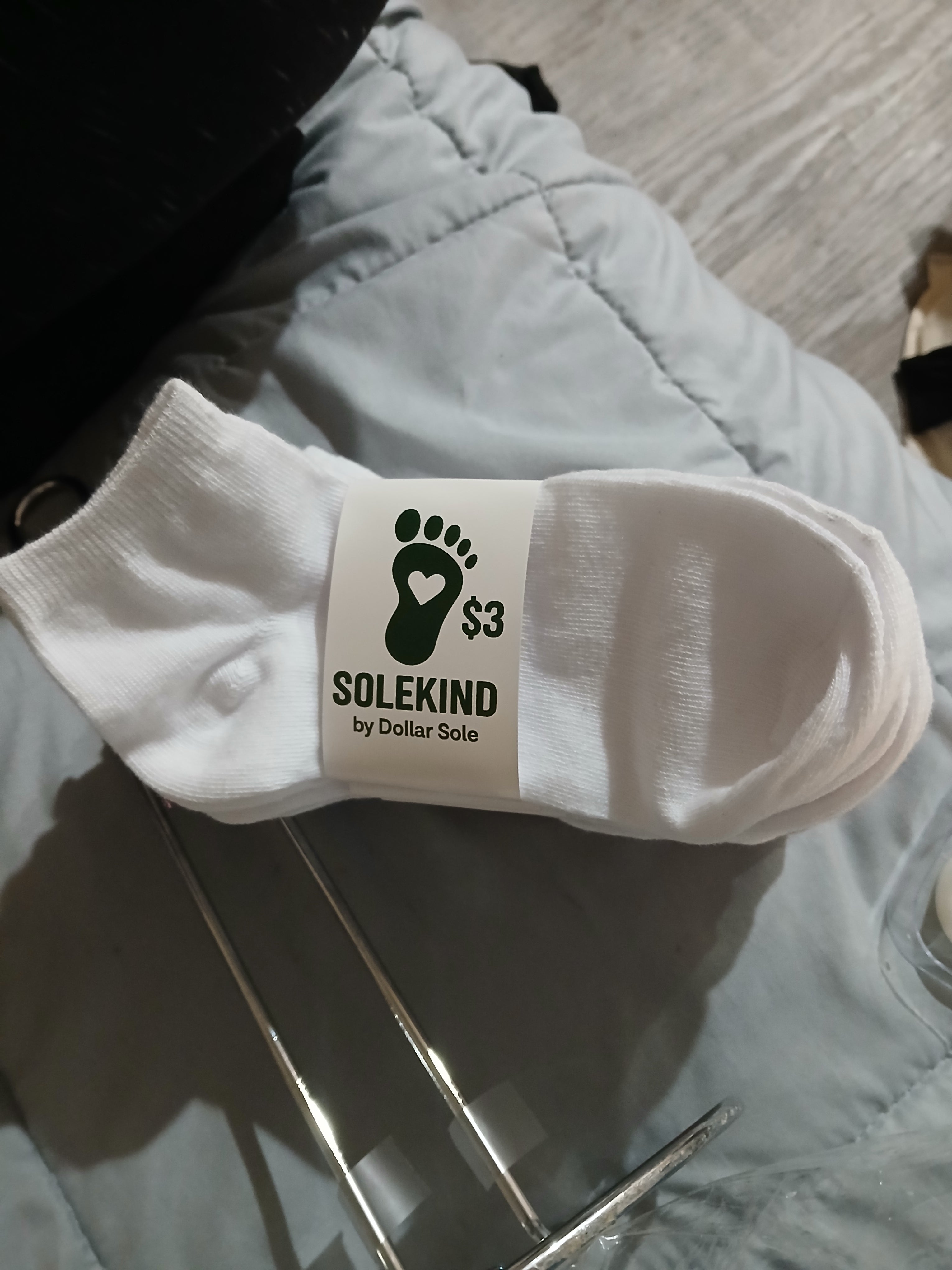 Women's socks in black, white, and gray colors