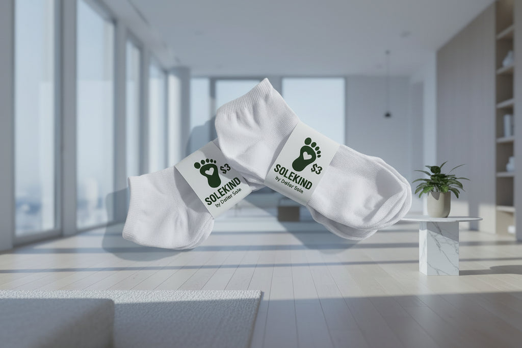 White socks for families and households