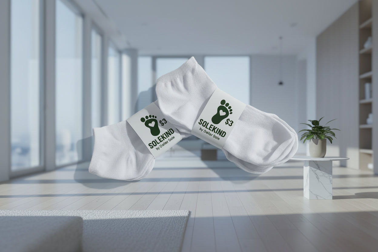 White socks for families and households