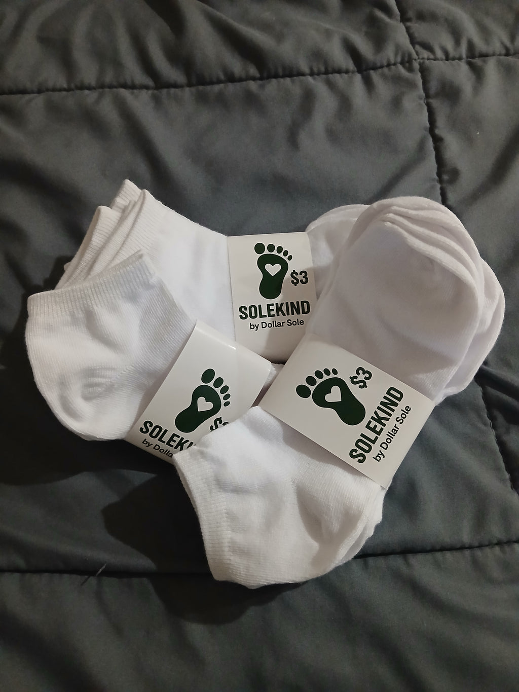 White socks for families and households