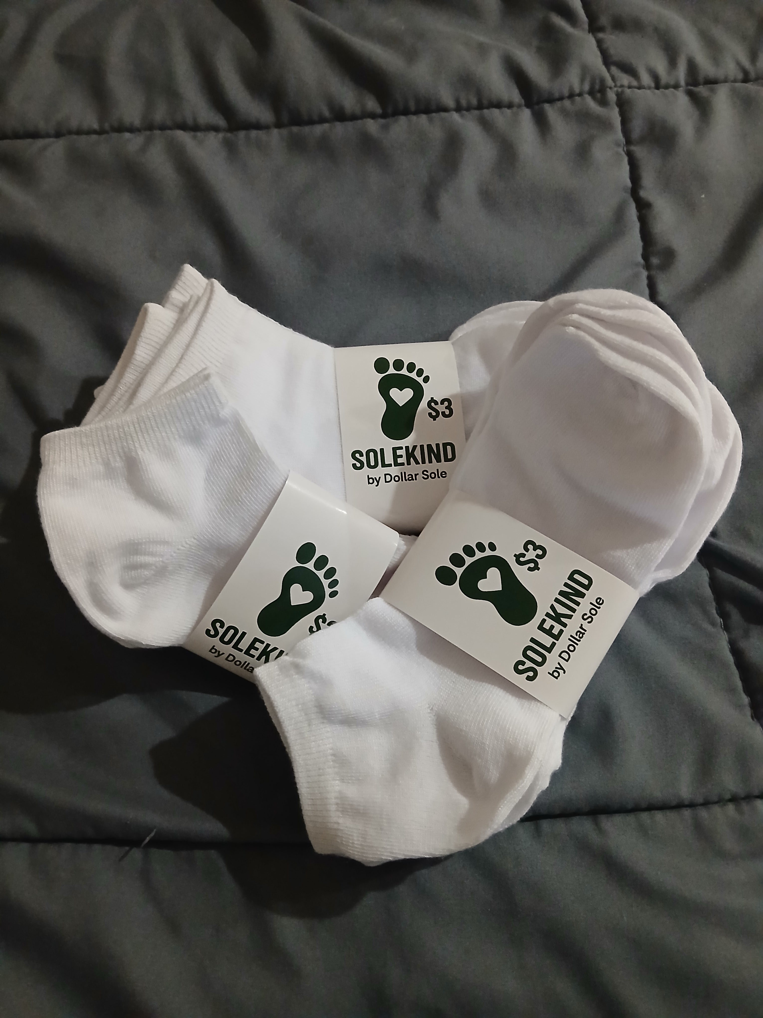 White socks for families and households